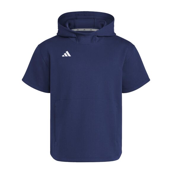 adidas Unisex Dugout Short Sleeve Hoodie L Navy Blue